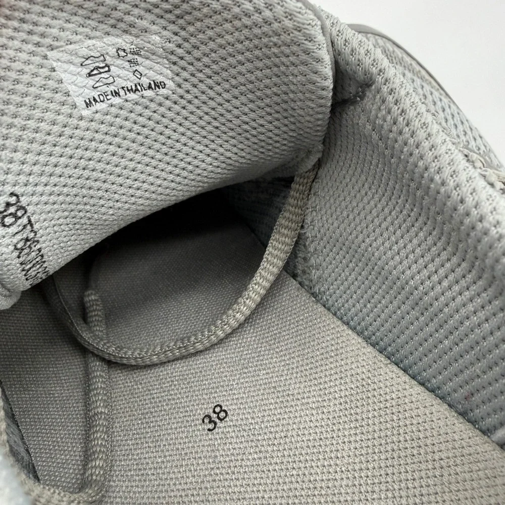 ECCO Intrinsic Knit Grey Mesh Leather Sneakers EU 38 US Women 7-7.5 Danish